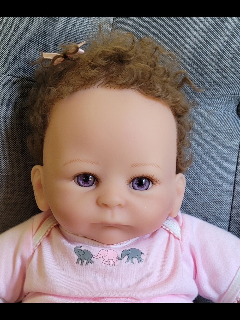Tasha Edenholm Ashton-Drake Baby Doll With Purple Eyes Cloth Body